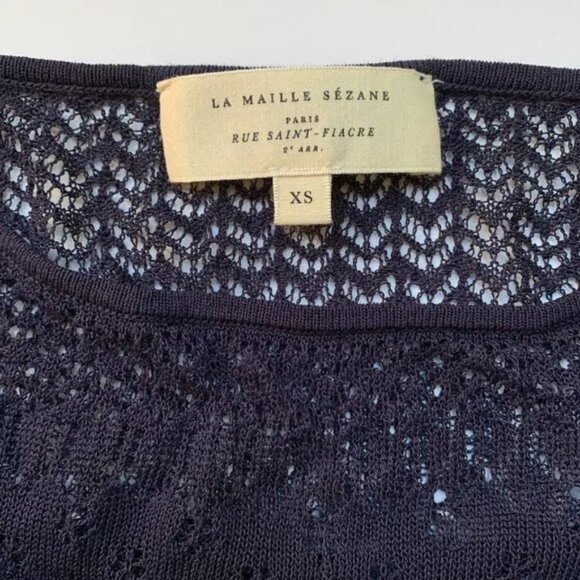 Sezane Navy Aloys Jumper - Picture 6 of 6